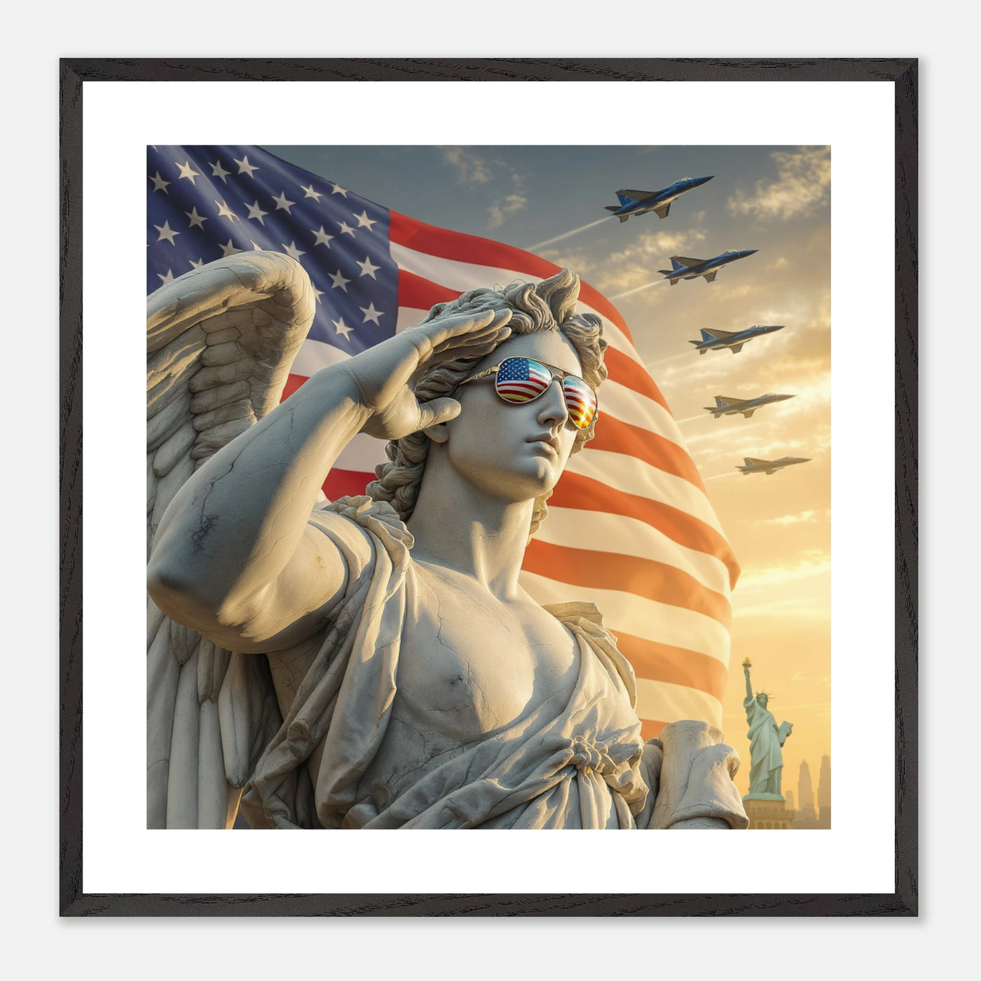 Engel salutiert den Helden und Veteranen der USA