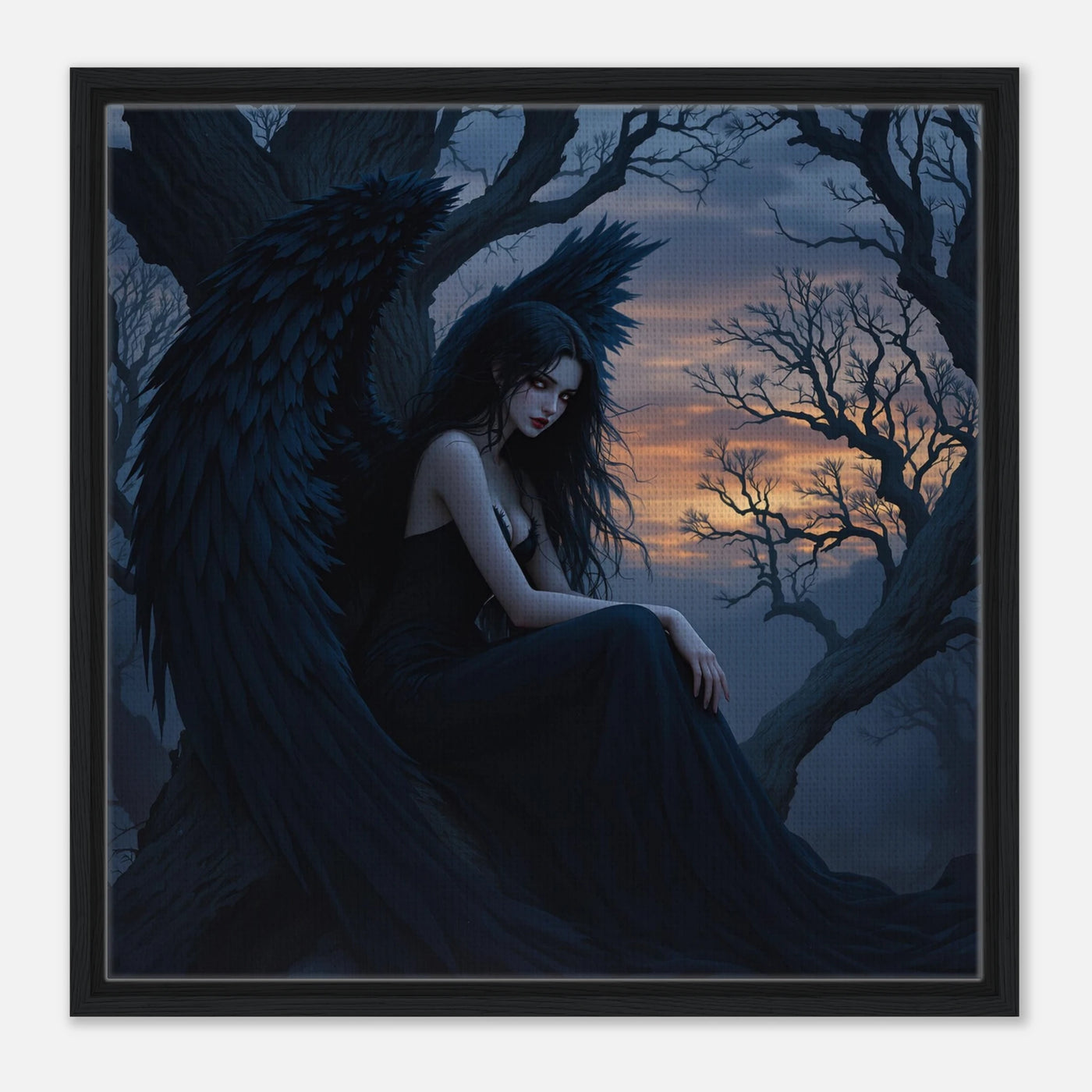 Dunkler Engel in der Nacht