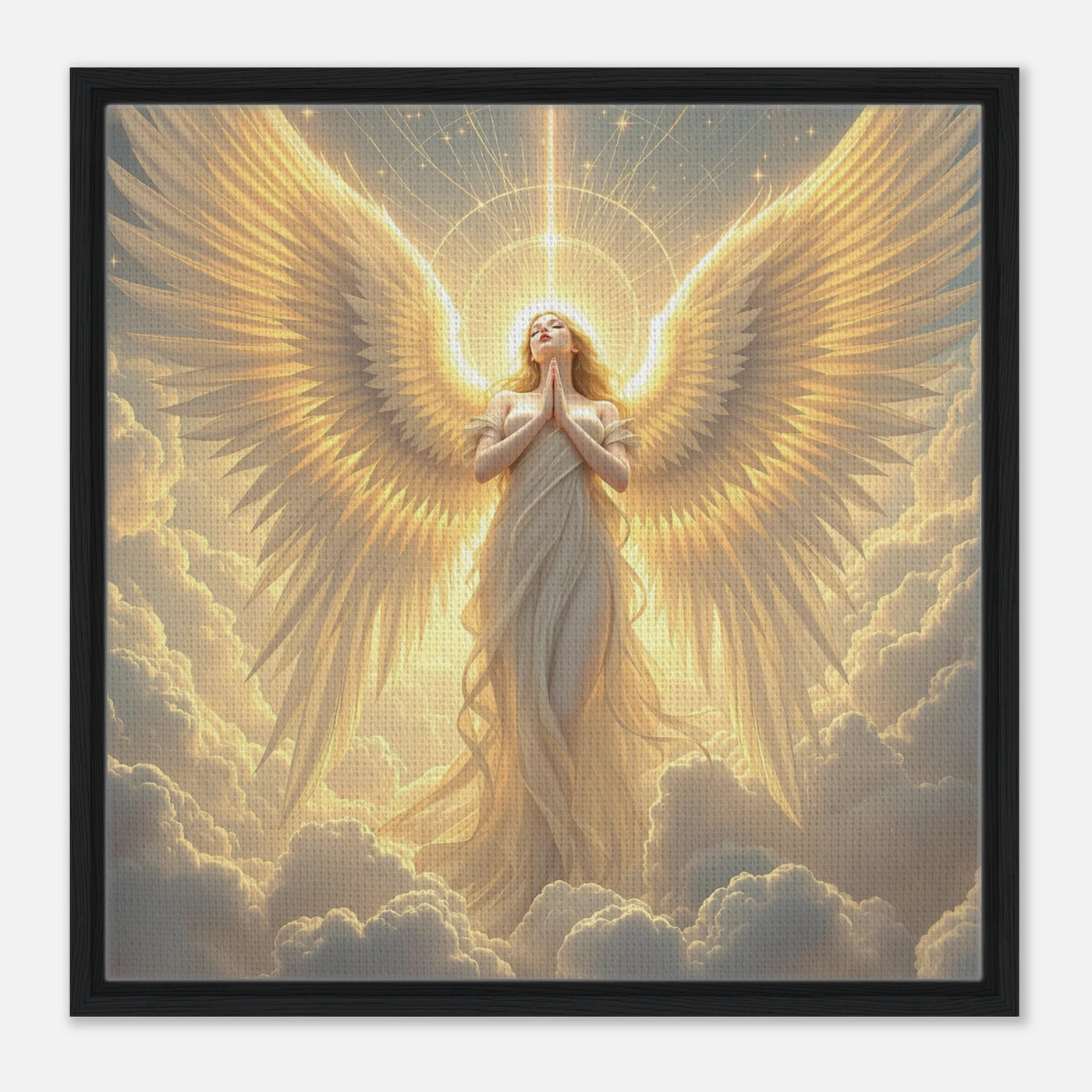 Heiliger Engel im Himmel als Kunstwerk