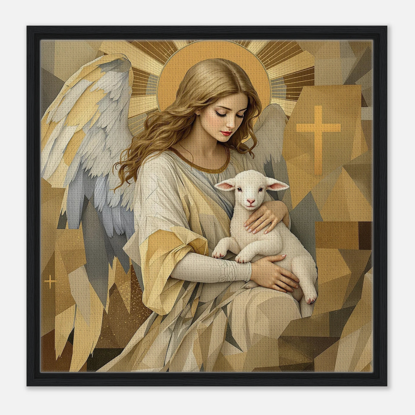 Christlicher Schutzengel mit Schaf 