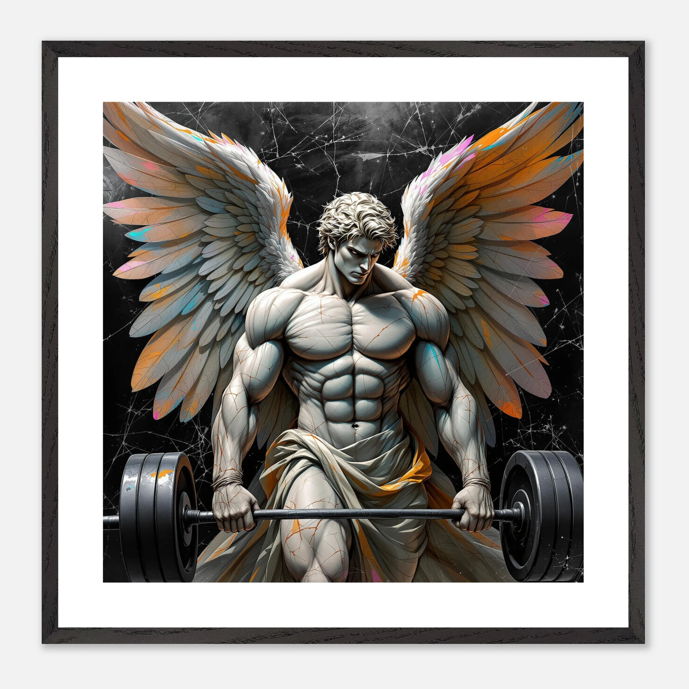 Muskeln, Kraft und schwere Hanteln