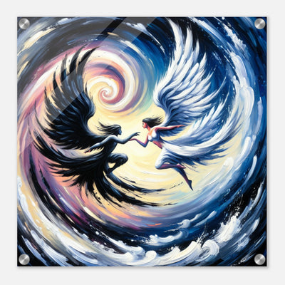 Wandbild - Spannungsgeladener Mix aus Hell und Dunkel, Gut und Böse, Schatten und Licht