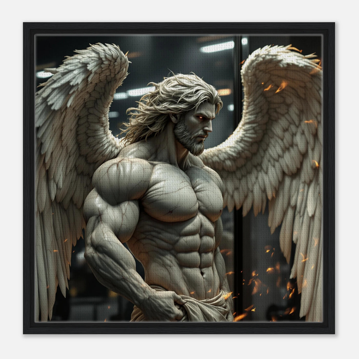 Gott der Unterwelt mit vielen Muskel und Stärke